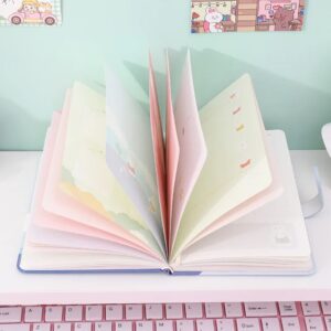 Notebook Diary Budget Books Office Accessories Notepad Journals School Students Diary Portable Travel Hand Books, Notebooks for Girls Diary Notepad for College Students Stationary Items Best Birthday Return Gifts ( 12.4x16.8 CM / 112 Pages)