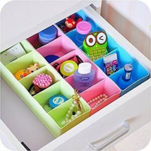 Desktop Storage Organizer Box Set - 5 Grid Compartments (4-Piece)