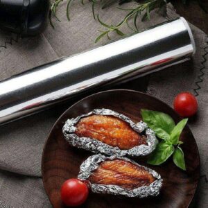 Heavy Duty Non-Stick Aluminum Foil Roll for Baking & Grilling (5m x 300mm)