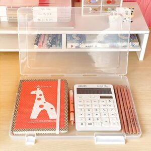 Document Holder File Organizer Box Storage Boxes Lids (1 Pc / 24×17 Cm)