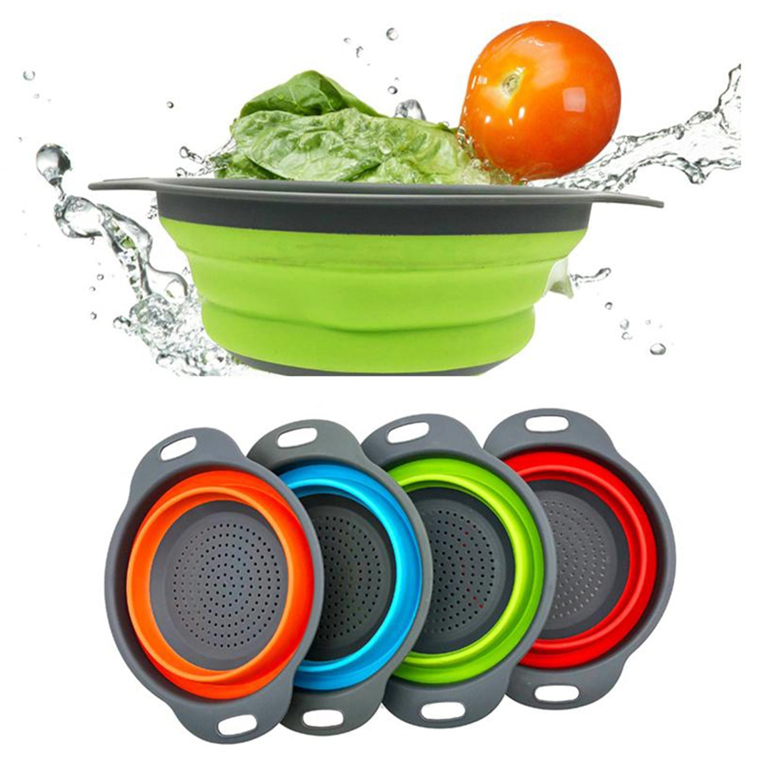Round Sil Strainer – Foldable Multi-Use Kitchen Strainer for Cooking