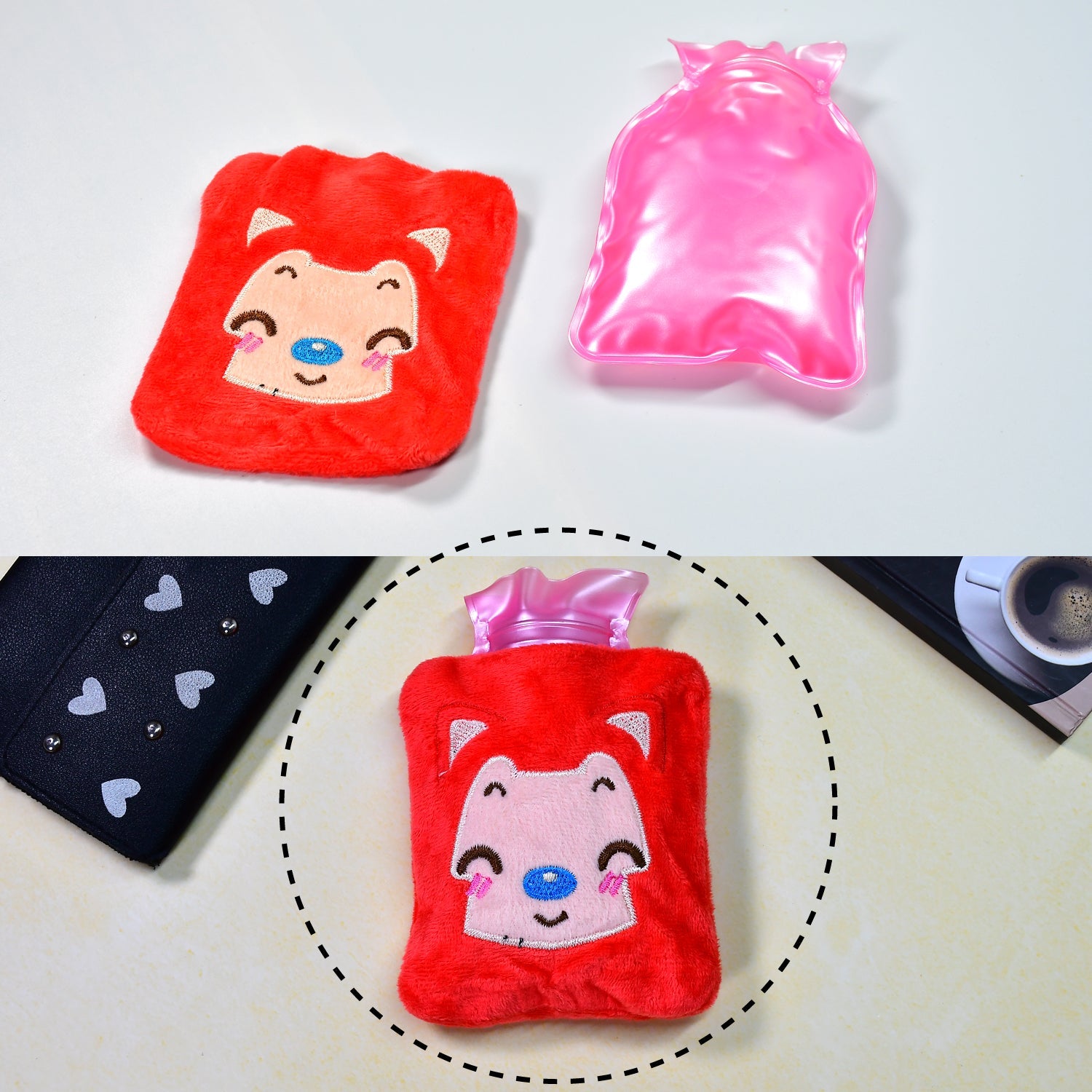 Mix design Fun Emoji Relief (1 Pc): Mini Hot Water Bag for Aches & Pains