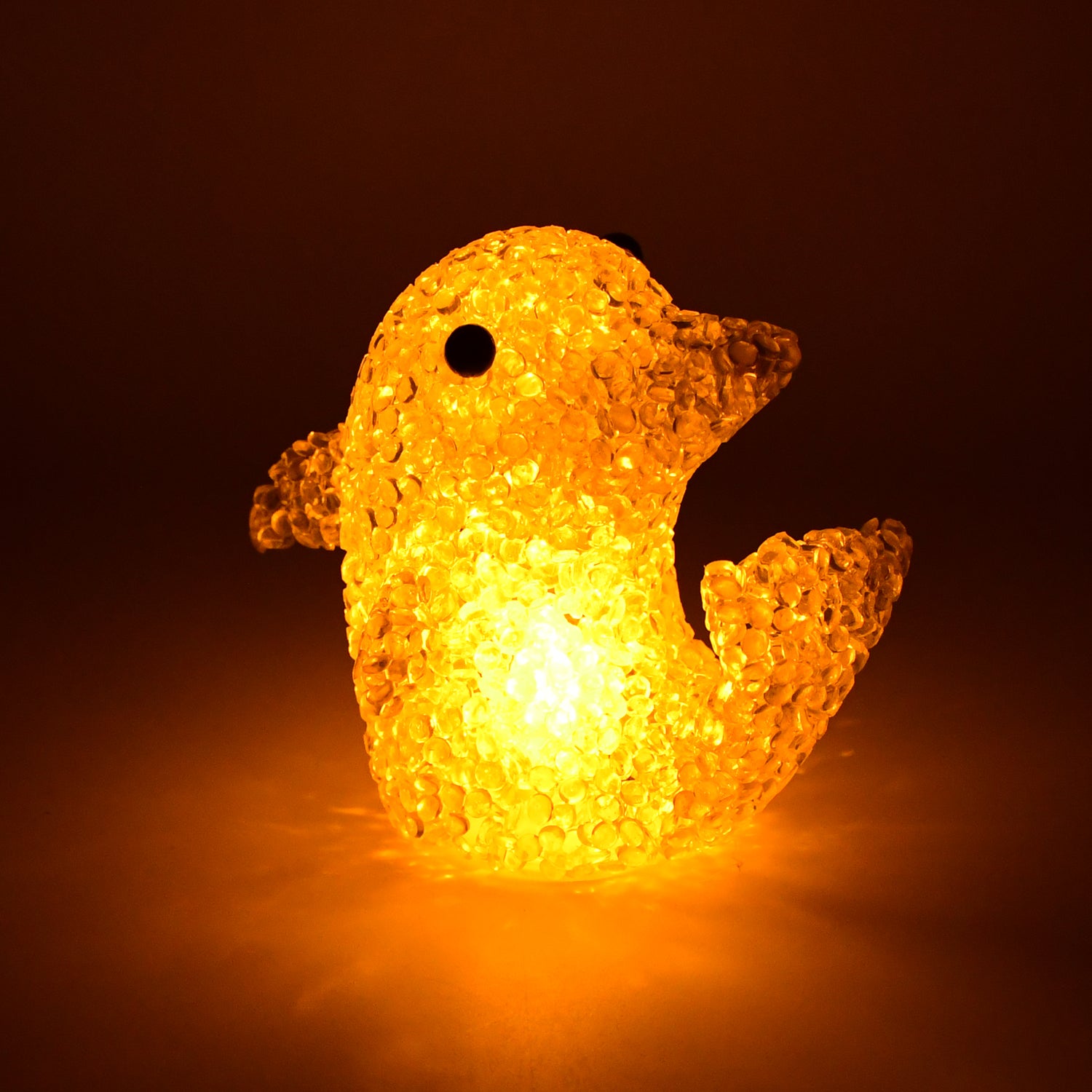 Dolphin Shape Crystal LED Night Light Lamp – Glowing Animal Decorative Light (1 Pc)
