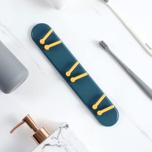 Toothbrush Holder Plastic Bathroom Accessories Organizer Hooks (1pc)