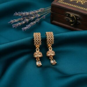 Elegant Jhumka Style Teardrop Dangle Party Wear Jewellery