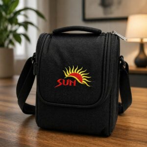 Sun Insulated Lunch Bag with Shoulder Strap for Office & Travel