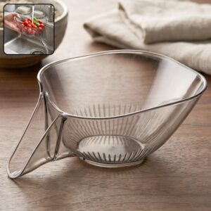Fruit & Vegetable Washing Strainer Basket for Kitchen Sink, Drain Basket with Funnel (1 Pc)