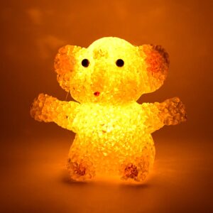 Cartoon Shape Crystal LED Night Light Lamp – Glowing Animal Decorative Light (1 Pc)