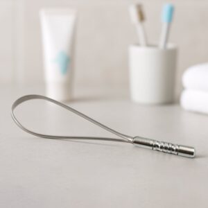 Steel Tongue Cleaner, Tongue Scraper (1 Pc)