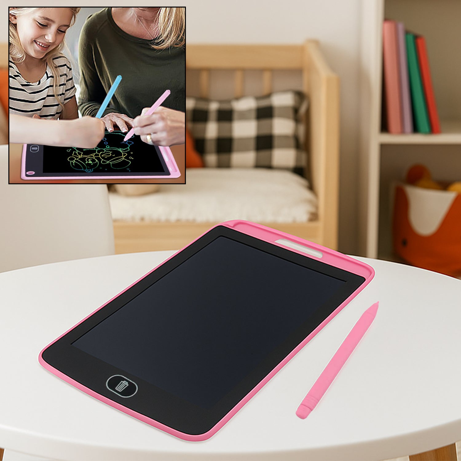 Portable LCD Writing Board Slate Notes Digital Notepad with Pen (8.5 inch)