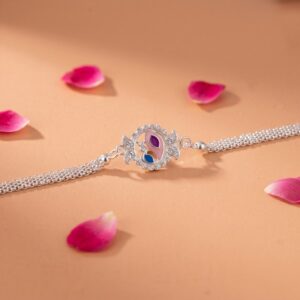 Stylish Peacock Design Rakhi Bracelet for Raksha Bandhan (1 Pc)