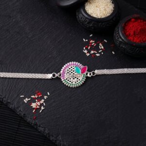 Elegant Shree Krishna Design Rakhi Bracelet for Raksha Bandhan (1 Pc)