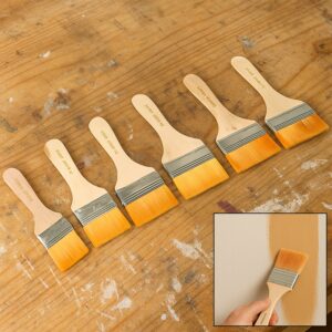 Nylon Pine Painting Brush Set – Dusting & Wall Paint Brushes (6 Pc Set)