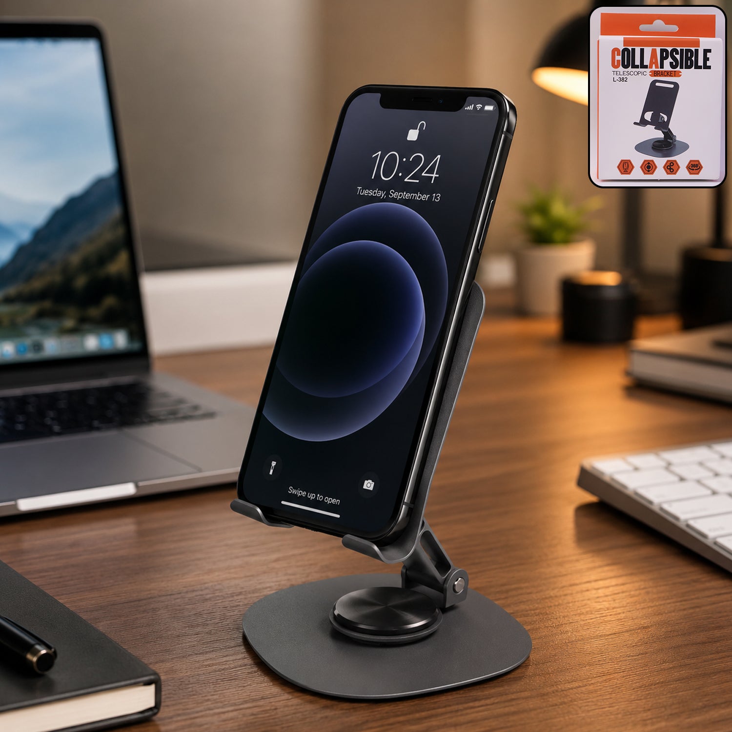 Foldable Metal Mobile Stand (1 Pc)