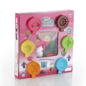 Non-Toxic Creative 30 Dough Clay 5 Different Colors, (Pack of 6 Pcs)