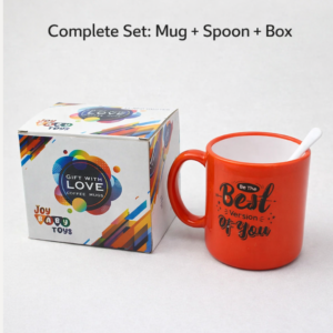 Coffee Mug With Spoon and box packing, Used for Drinking and Taking Coffees