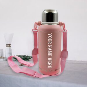 Customize Stainless Steel bottle 316 Stainless Steel, Vacuum Insulated Cup / Bottle, Portable Travel Kettle / Water Bottle with Handle, Outdoor Large Capacity Sports Kettle Cups / Bottle (1300 ML)