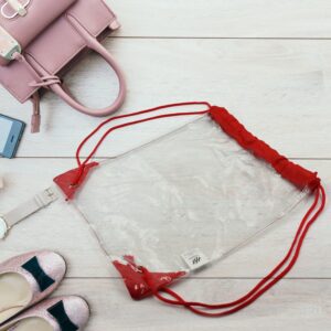 Transparent Waterproof Plastic Stadium Bag – Gym, Travel & Sports
