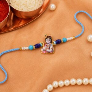 Spiritual Lord Krishna Designer Rakhi (1 Pc)