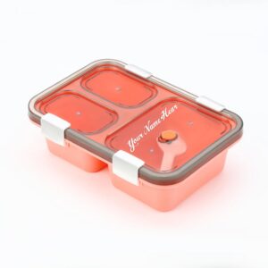 Customize Plastic Lunch Box for Kids, Lunch Box (3 Compartment Lunch Box)