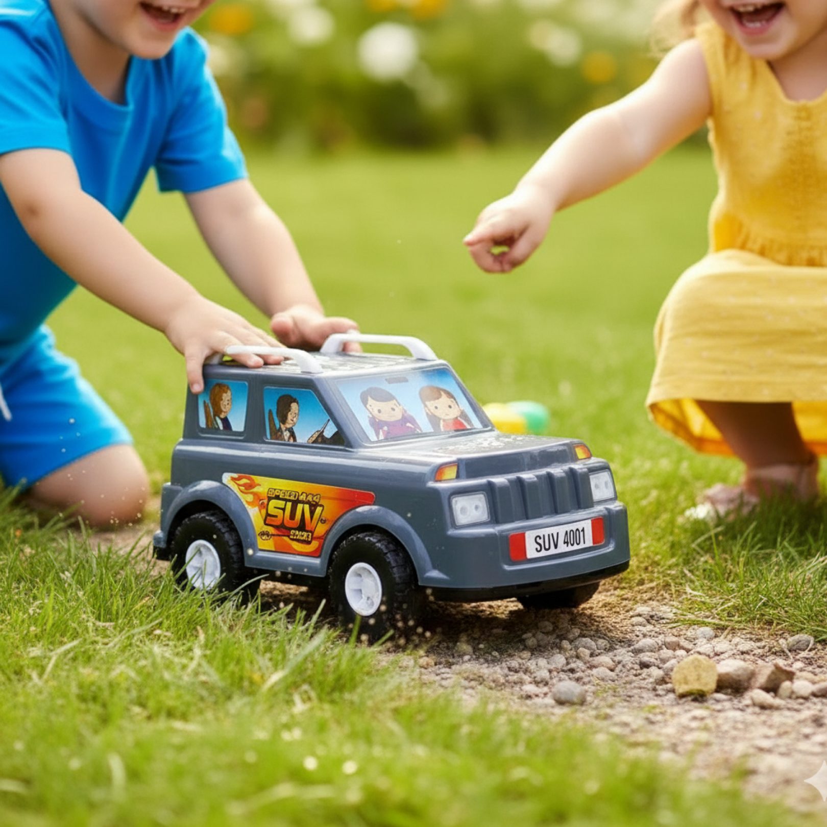 Funwoods Speed Racer SUV Toy Car for Kids with Realistic Design (1 Pc)