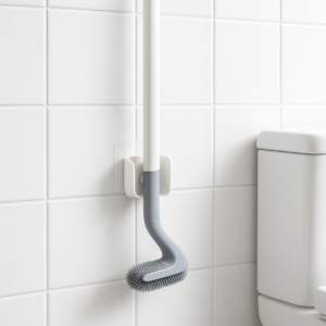 Golf Toilet Cleaner Brush & Magic Sticker Holder