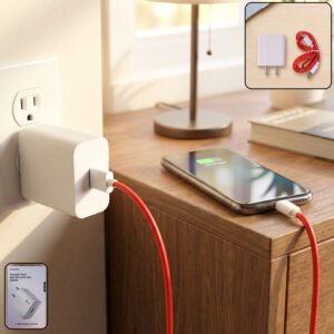 68W Super Fast Wall Charger with USB to Type-C Cable Combo