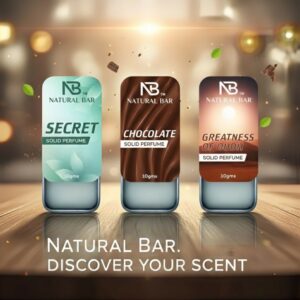 Secret, Chocolate And Greatness of Oud Solid Perfume Combo, Alcohol Free Cologne Strong & Lasting Fragrance, Gifting for Him & Her (10gms/3Pc)