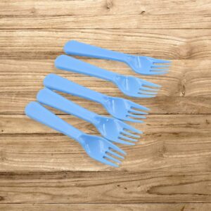 Reusable Heavy Weight Plastic Forks Serving Fork Set for Kitchen Travel Home 5 Pc