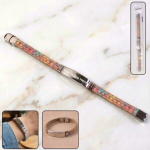 Custom Premium Fancy Wrist Bracelet with Multicolor Woven Design (1 Pc / Mix Design Belt)