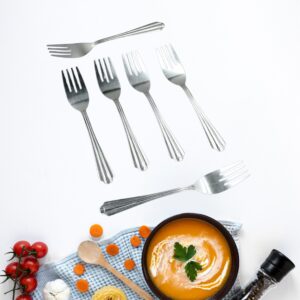 Steel Fork Set of 6 – High-Quality Kitchen Fork Set for Home Use