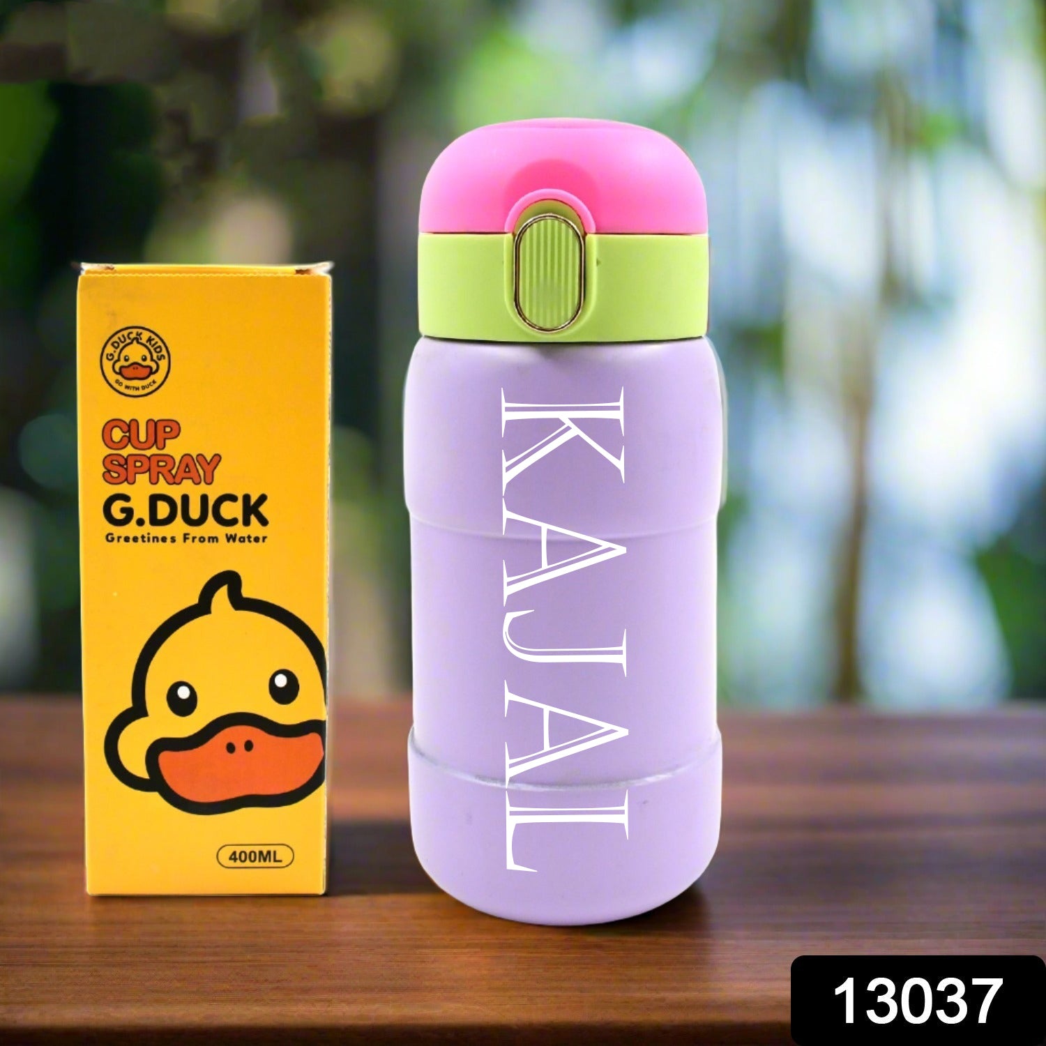 Custom Duck Stainless Steel Water Bottle Kids & Adults (1 Pc, BPA Free, Mix Design)