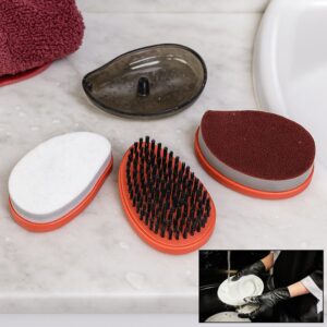 Plastic Wet and Dry Brush for home (Multicolor, 3 Units)