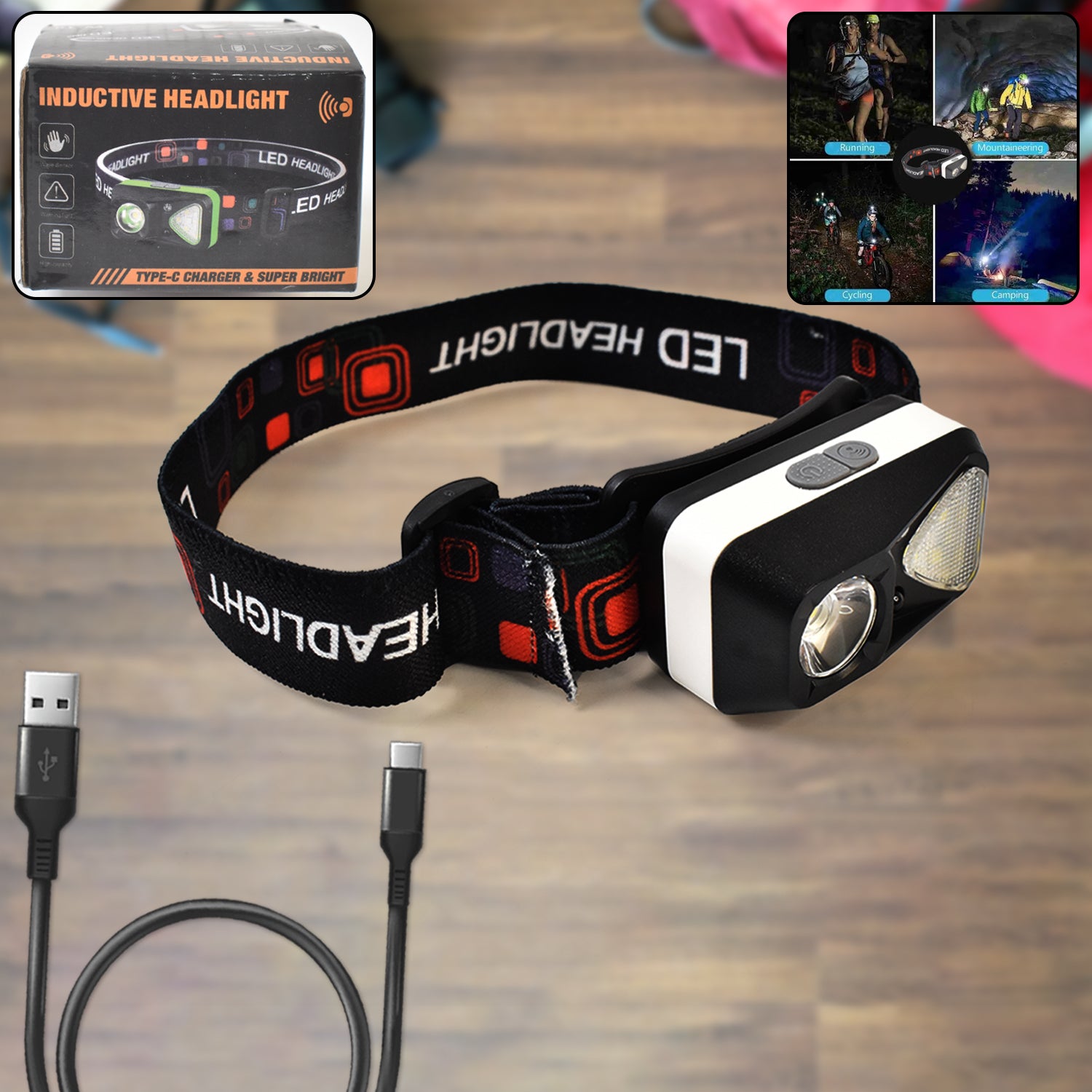 Ultra Bright Head-Mounted Flashlight