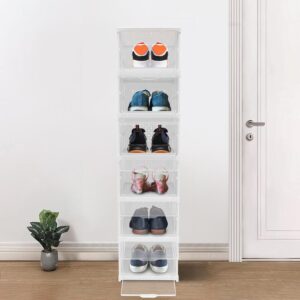 6-Layer Stackable Foldable Storage Organizer Cart Clothes, Kitchen, Closet & Bathroom