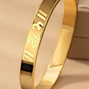 Golden Shree Ram written Kada, Anti-tarnish Bracelet, Skin friendly