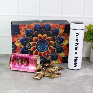 Personalized Temperature Water Bottle(2 Pc Set), Mix Color