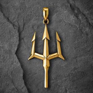 Trishul Pendant for Men and Women, Unisex Locket, Daily Wear Pendant