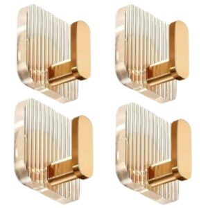 Adhesive Acrylic Towel Hooks pack of 4