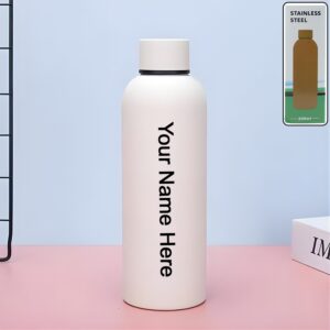 Customize Stainless Steel Double Wall Vacuum-Insulated Drink Water (White / 500 ML Approx)