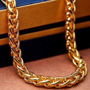 Gold Plated Rope Chain For Men and Women (Thick)