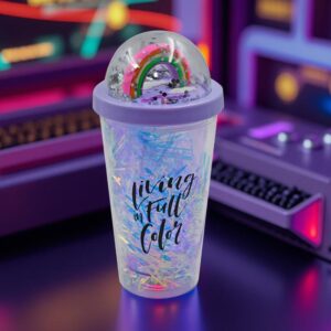 Sipper Bottle with Straw, LED Glow Light for Kids(Pack of 1)
