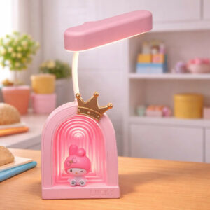 Cute Princess LED Desk Lamp with Soft Light & Decorative Night Light