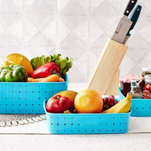 Smart Baskets for Storage(Set of 3) Sky Blue