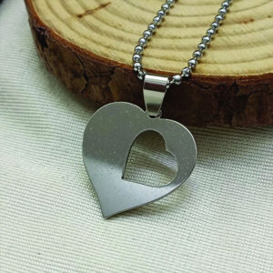 Heart Shaped Chain Pendant For Men And Women