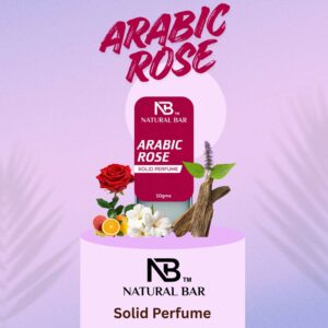 Arabic Rose Solid Perfume, Alcohol Free Long Lasting Fragrance for Male and Female (10gms)