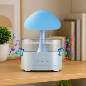 Mushroom Rain Drop with Bluetooth Speaker – 3-in-1 Night Light