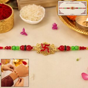 Swastik Symbol Auspicious Designer Rakhi