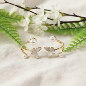 Korean Style Multi Layer Crystal Hoop Earrings for Women & Girls