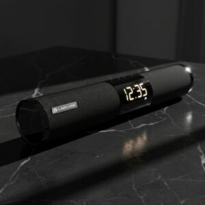 Lapcare Wireless Bluetooth Speaker with Digital Clock Display and Portable Design
